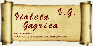 Violeta Gagrica vizit kartica
